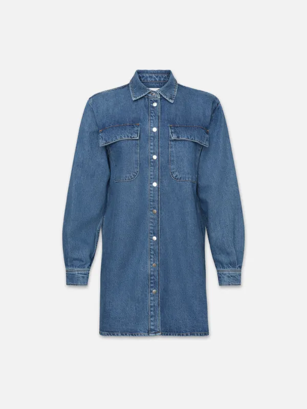 A Line Shirt Dress -- Brisk sold by Frame Denim