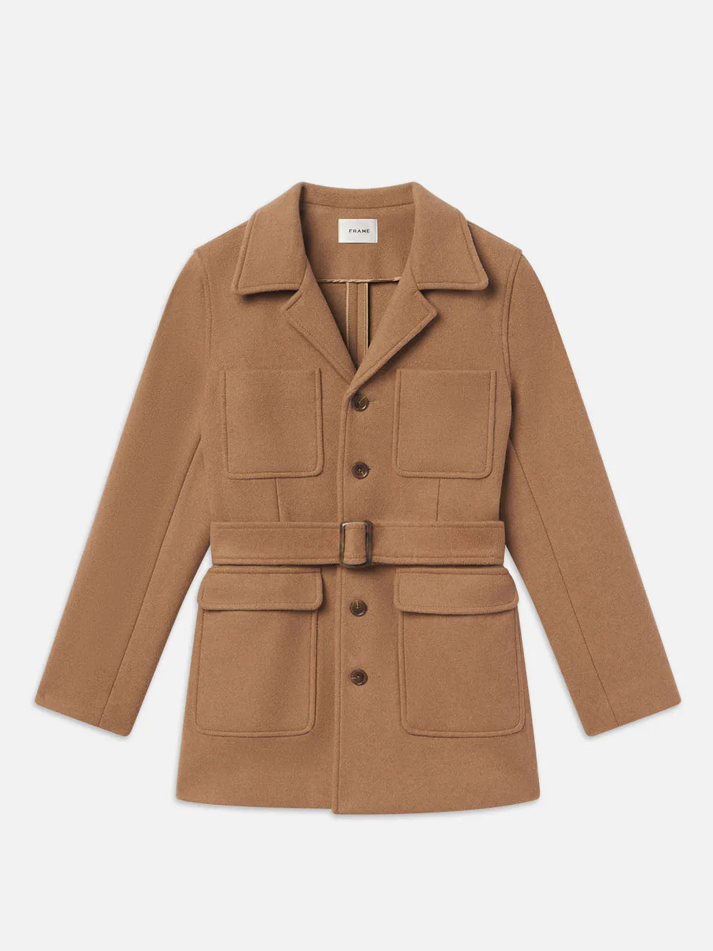 Melton Safari Jacket -- Light Camel sold by Frame Denim