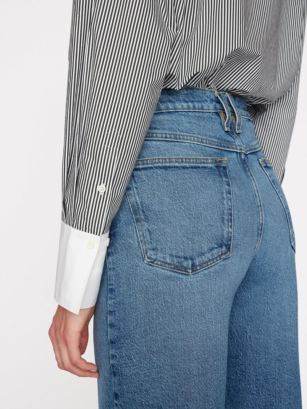 The Oversized Shirt -- Noir Multi sold by Frame Denim product image thumbnail 7