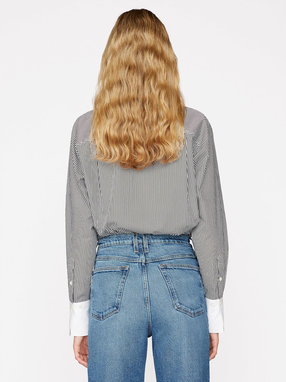 The Oversized Shirt -- Noir Multi sold by Frame Denim product image thumbnail 8