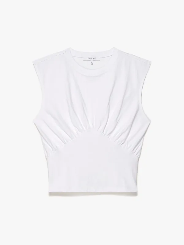 Empire Sleeveless Knit Top -- Blanc made by Frame Denim