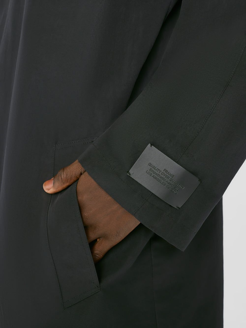 Relaxed Volume Trench -- Noir sold by Frame Denim product image thumbnail 3