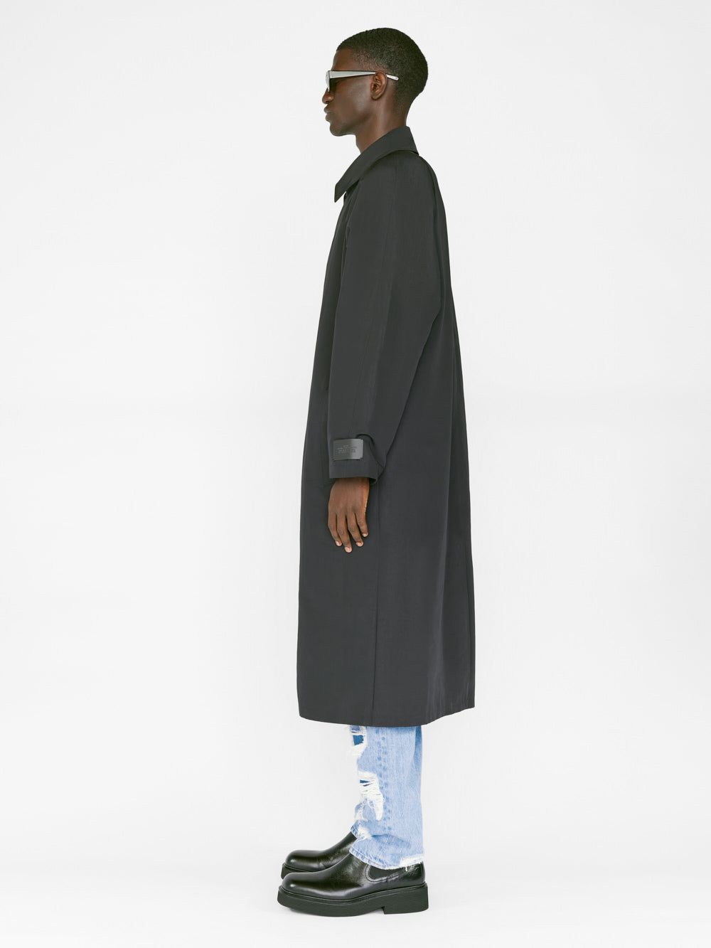 Relaxed Volume Trench -- Noir sold by Frame Denim product image thumbnail 5