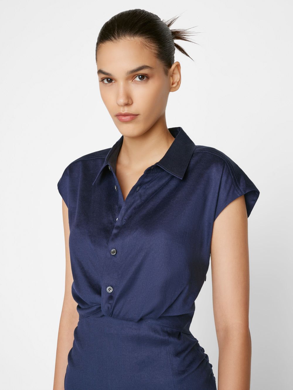 Sleeveless Twist Dress -- Navy sold by Frame Denim product image thumbnail 3