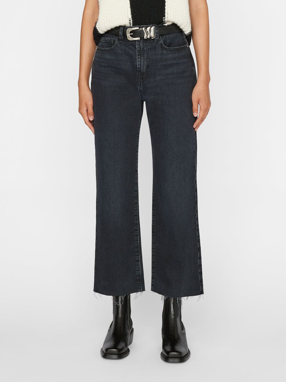 Le Jane Crop -- Inkwell sold by Frame Denim product image thumbnail 2