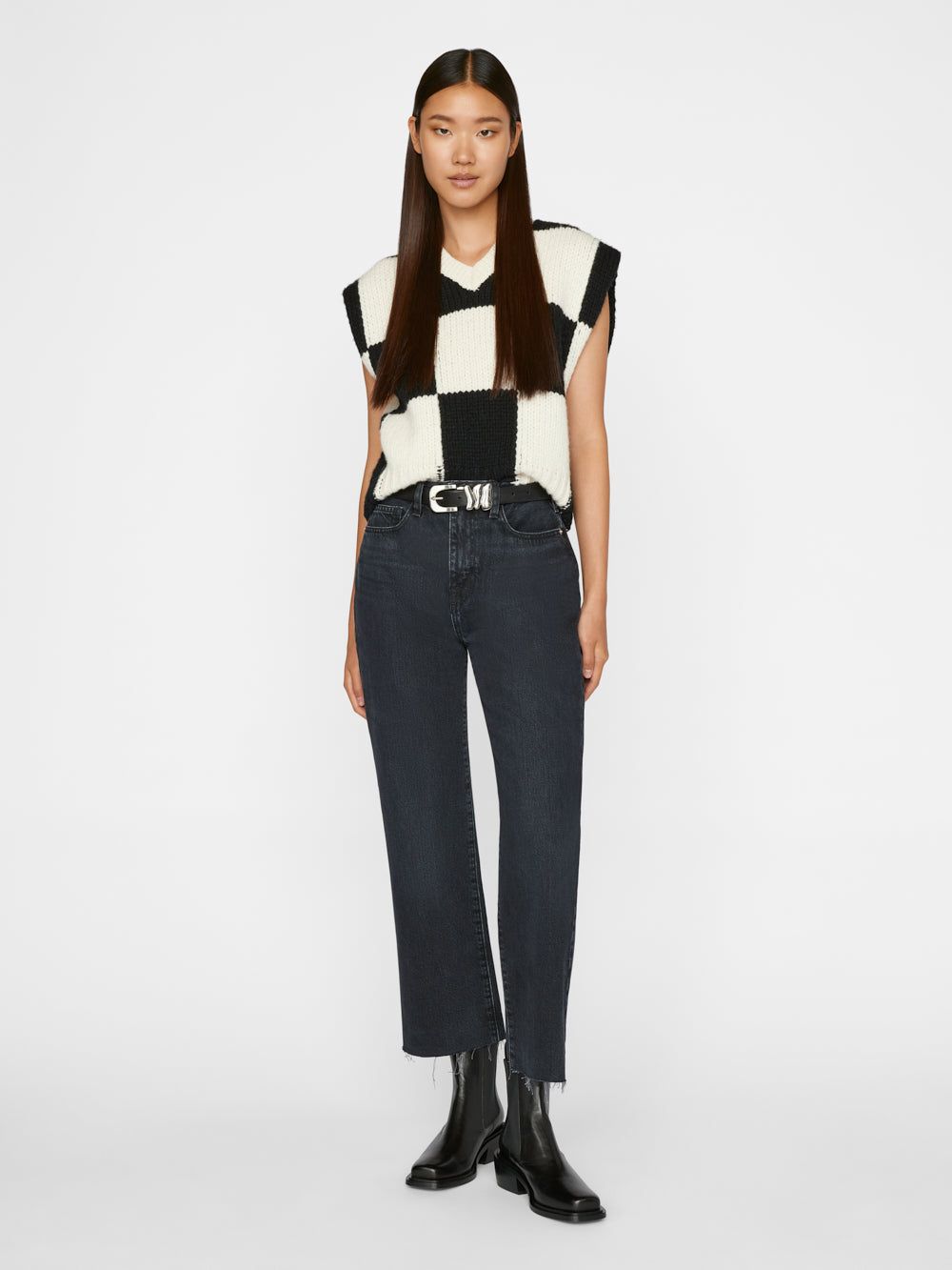 Le Jane Crop -- Inkwell sold by Frame Denim product image thumbnail 3