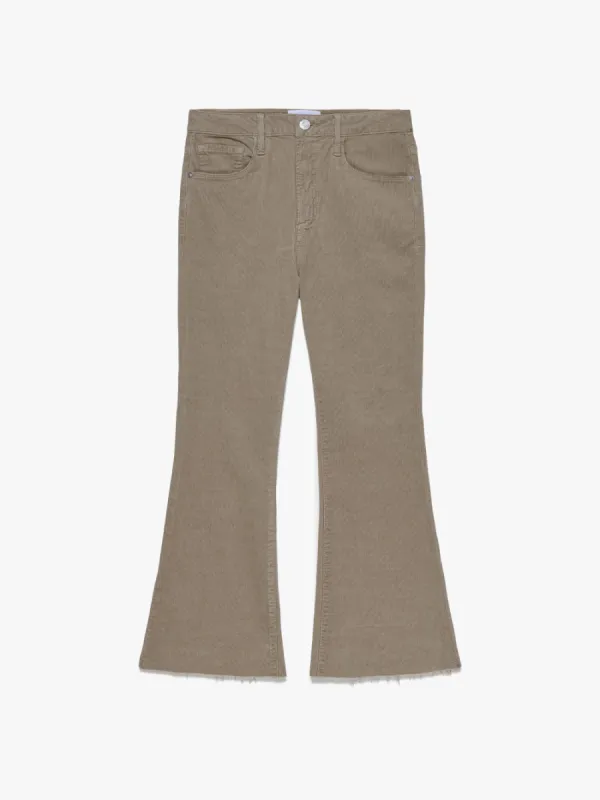 Le Crop Flare Corduroy -- Light Camel made by Frame Denim