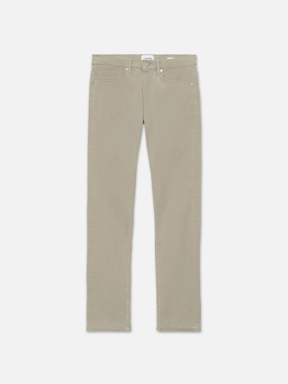 L'Homme Slim Brushed Twill -- Smoke Beige sold by Frame Denim