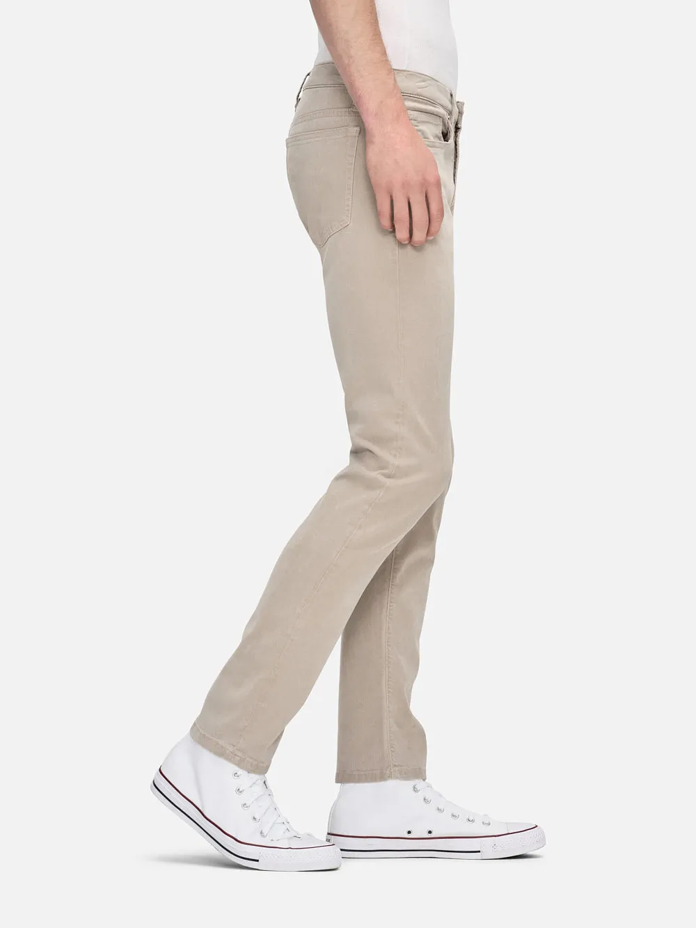 L'Homme Slim Brushed Twill -- Smoke Beige sold by Frame Denim product image thumbnail 3
