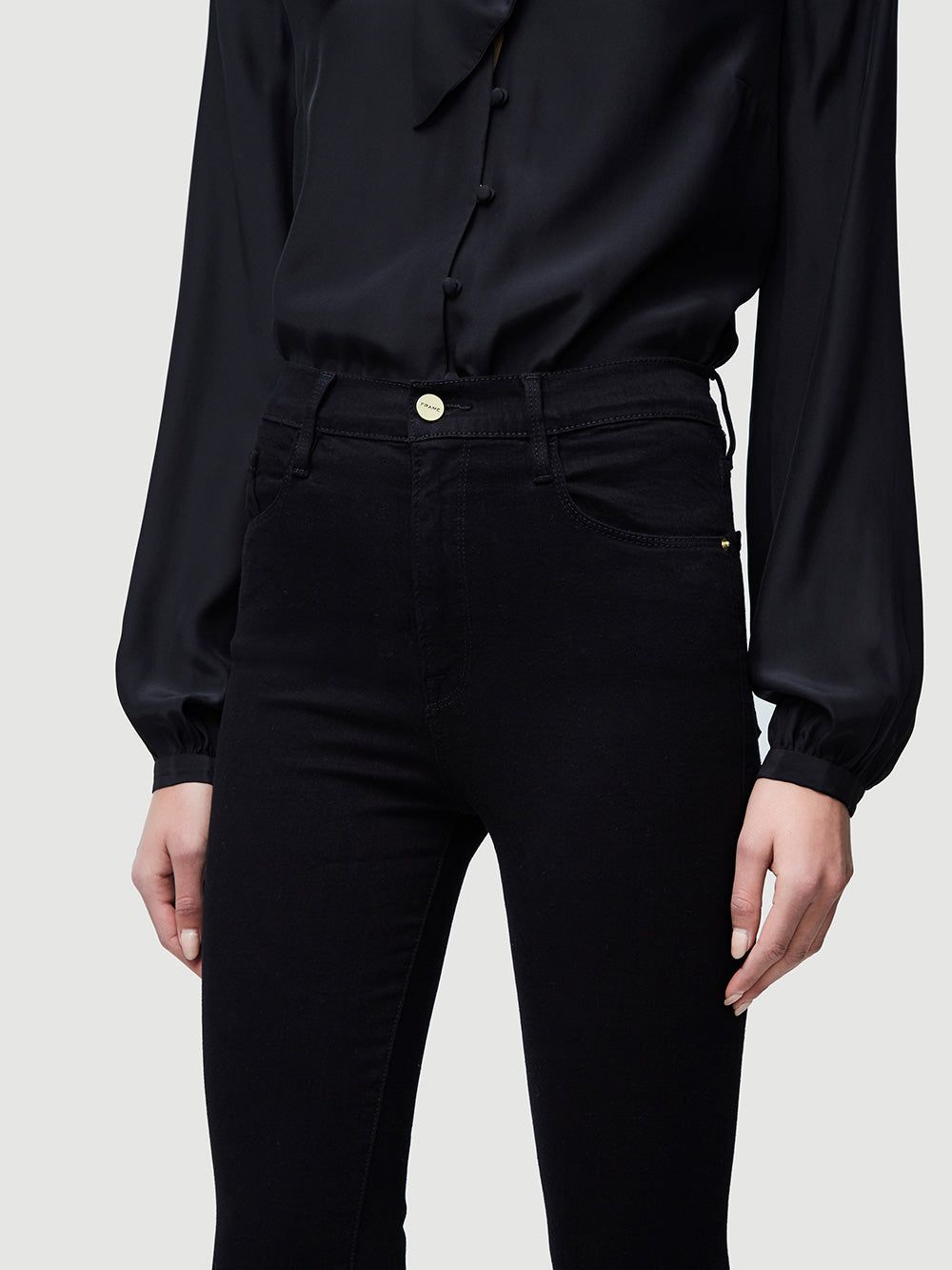 Le Color Crop -- Film Noir sold by Frame Denim product image thumbnail 5