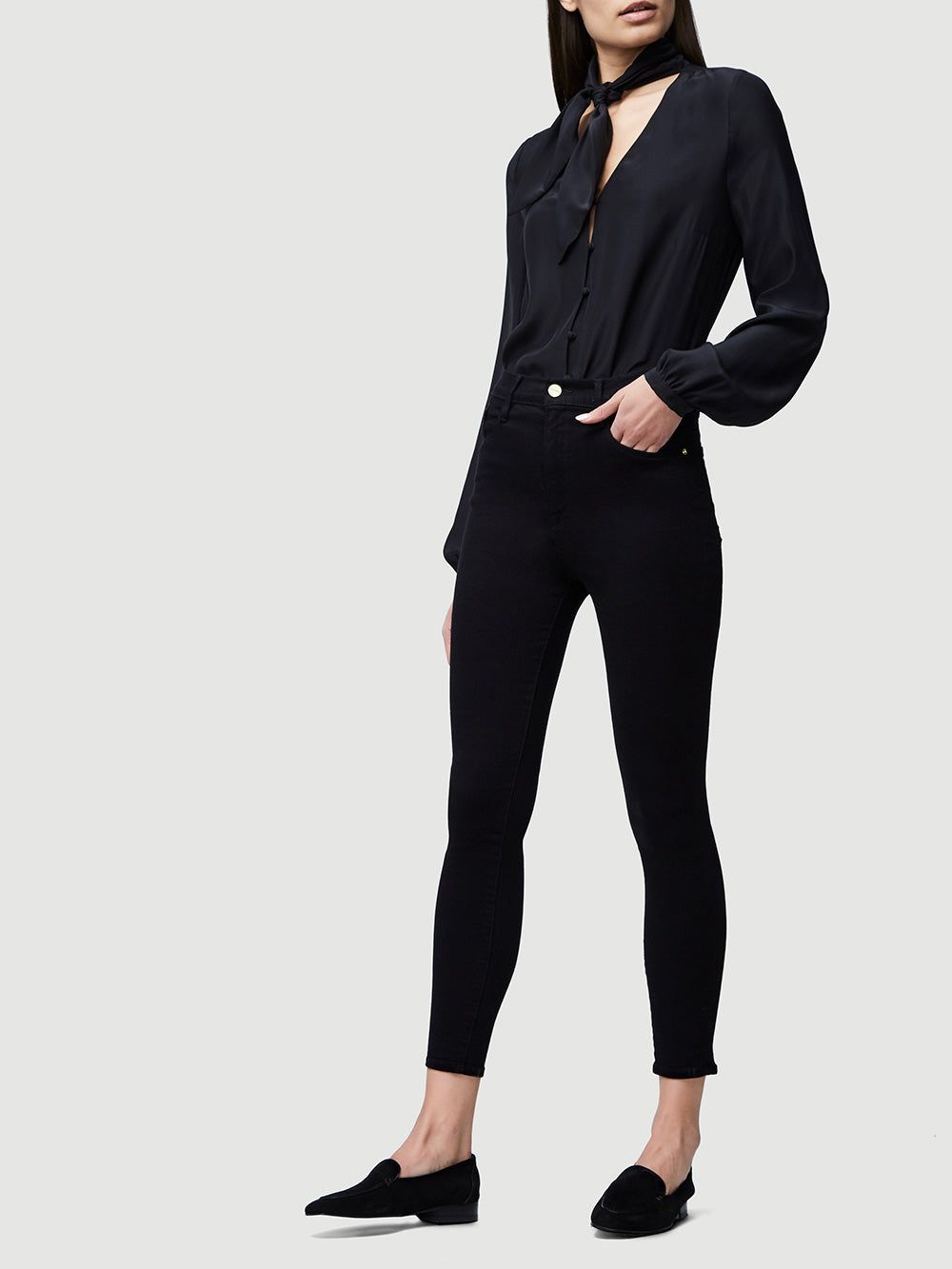 Le Color Crop -- Film Noir sold by Frame Denim product image thumbnail 3