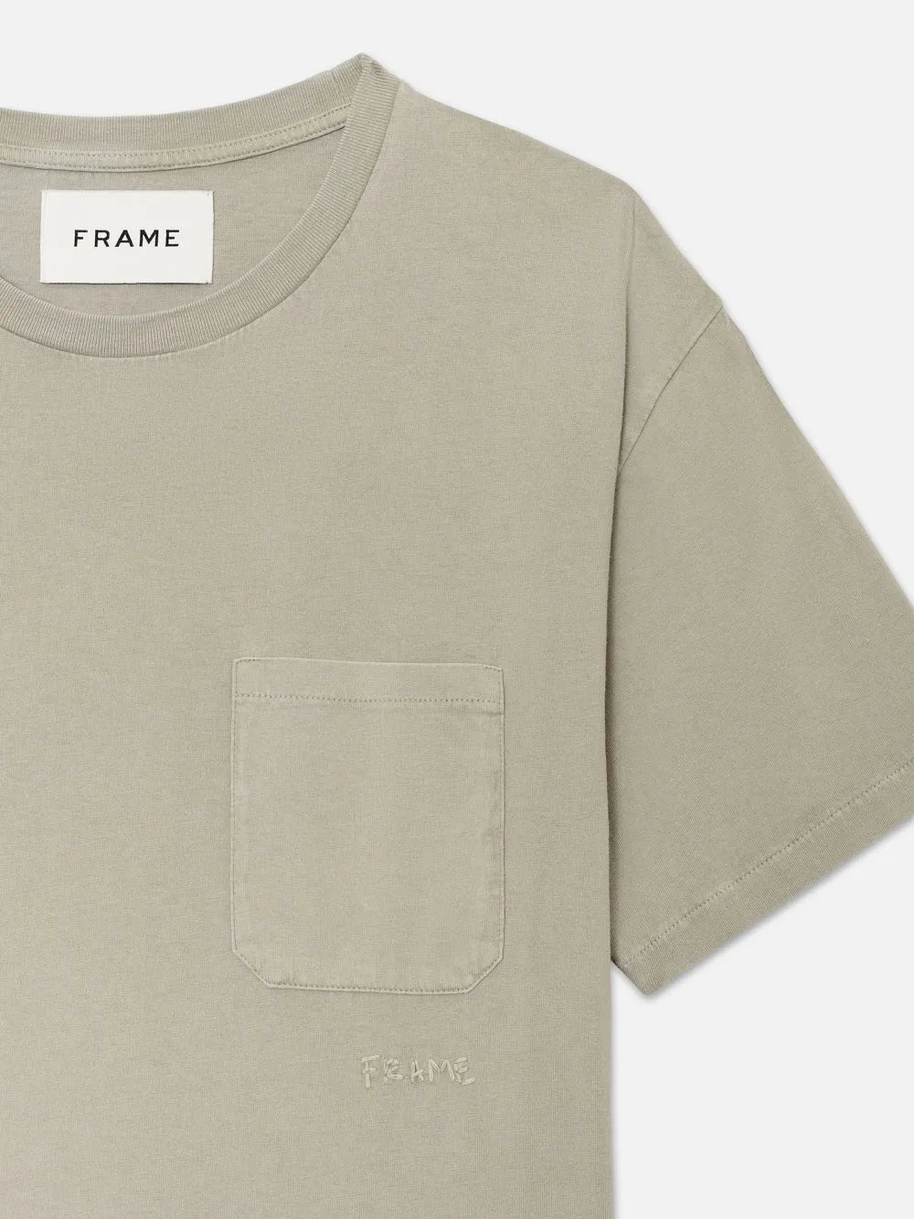 Vintage Tee -- Vintage Smoke Beige sold by Frame Denim product image thumbnail 2