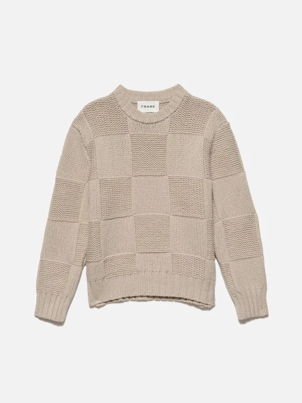 Grid Sweater -- Oatmeal sold by Frame Denim