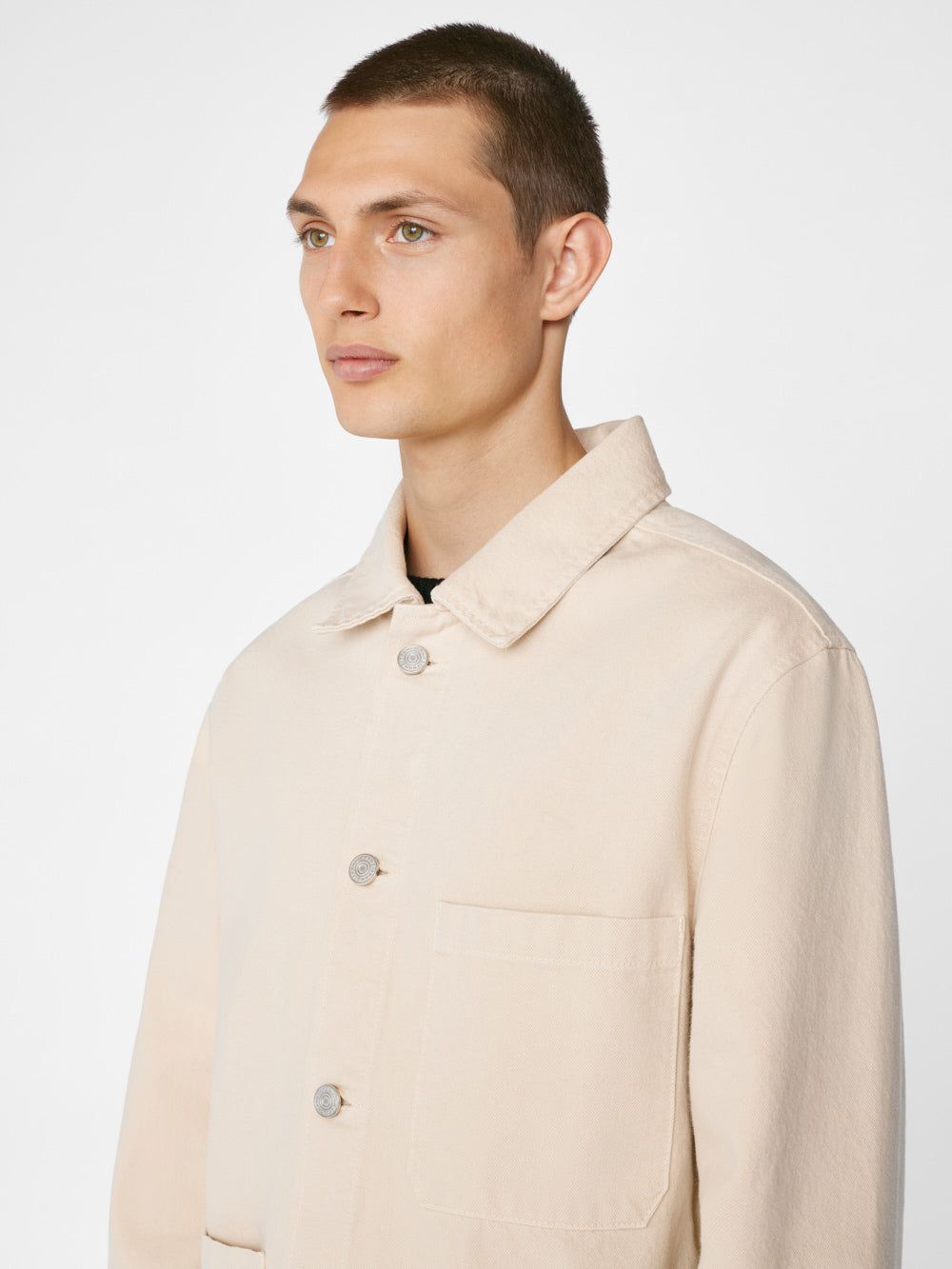 Denim Overshirt -- White Beige sold by Frame Denim product image thumbnail 5