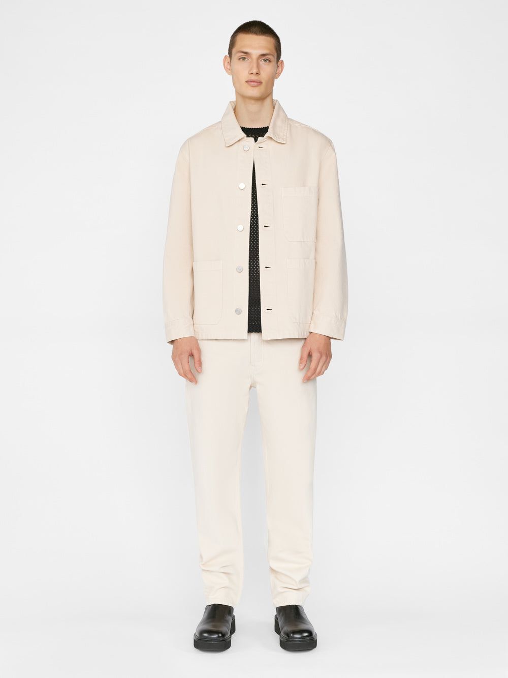 Denim Overshirt -- White Beige sold by Frame Denim product image thumbnail 2