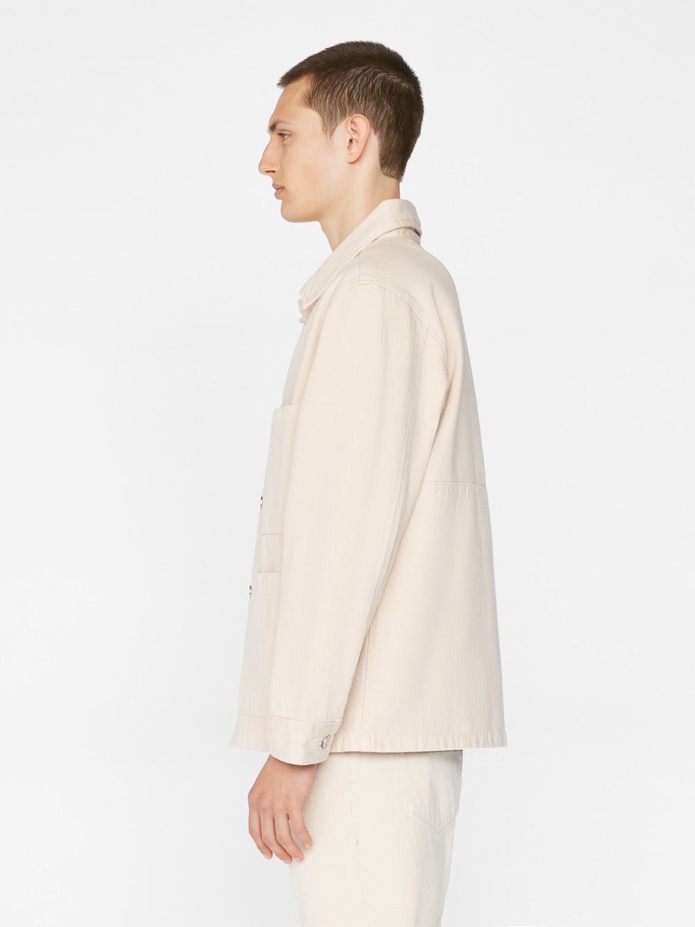 Denim Overshirt -- White Beige sold by Frame Denim product image thumbnail 7