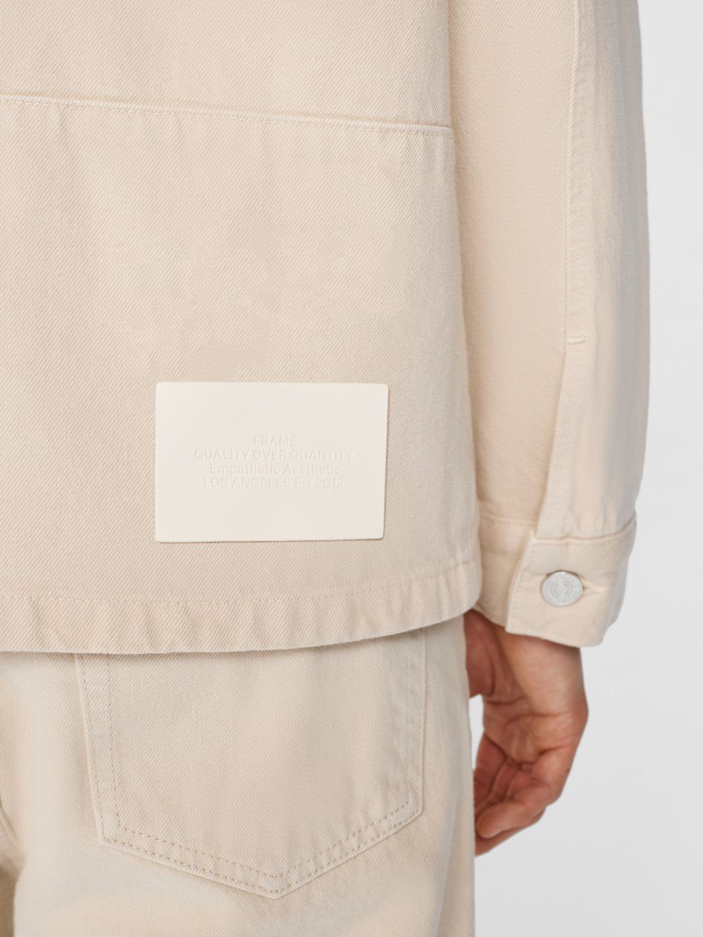 Denim Overshirt -- White Beige sold by Frame Denim product image thumbnail 4