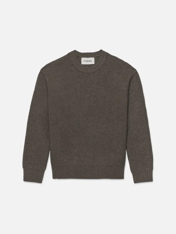 Wool Crewneck Sweater -- Mole sold by Frame Denim
