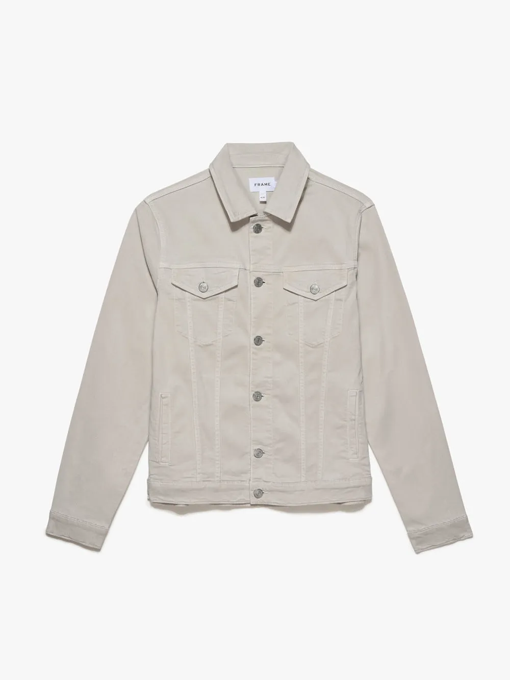 Twill Heritage Jacket -- Milk Beige sold by Frame Denim