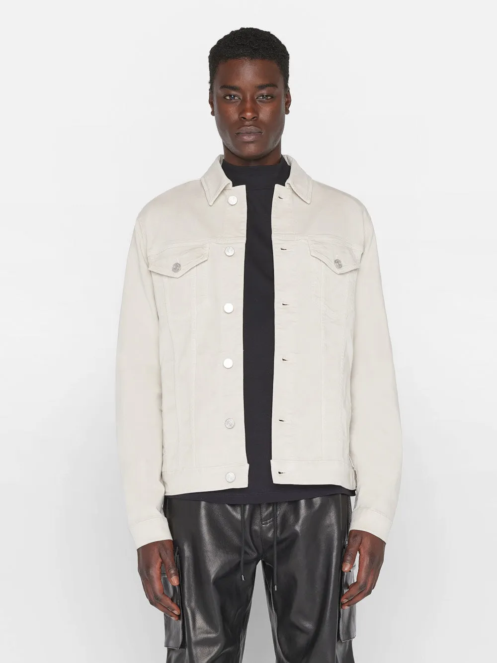 Twill Heritage Jacket -- Milk Beige sold by Frame Denim product image thumbnail 3