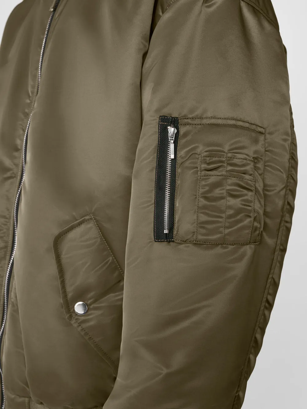 Nylon Bomber -- Taupe sold by Frame Denim product image thumbnail 4