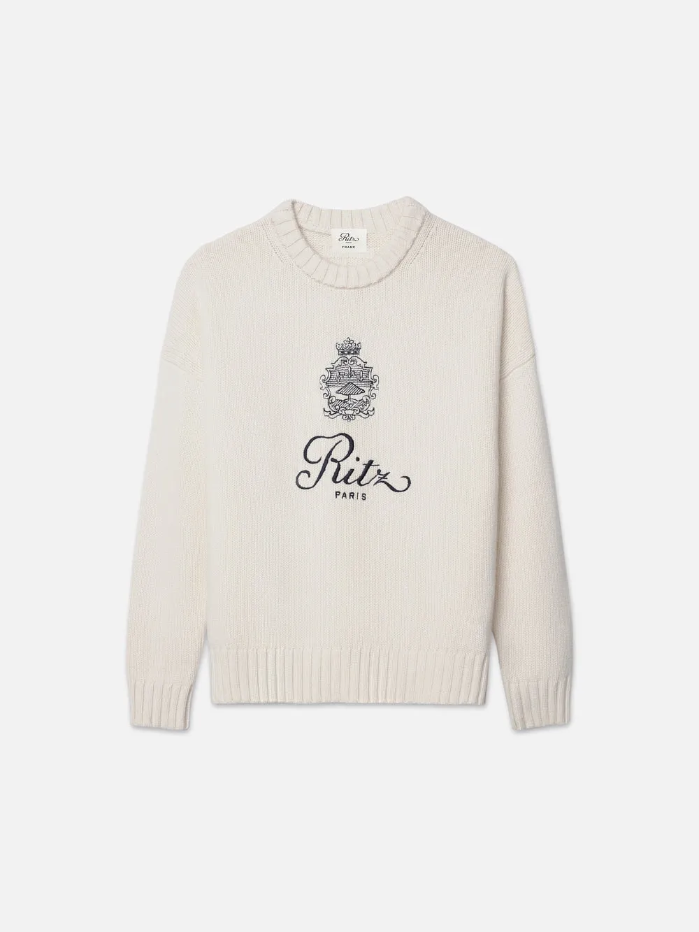 Ritz Unisex Cashmere Sweater -- Off White sold by Frame Denim