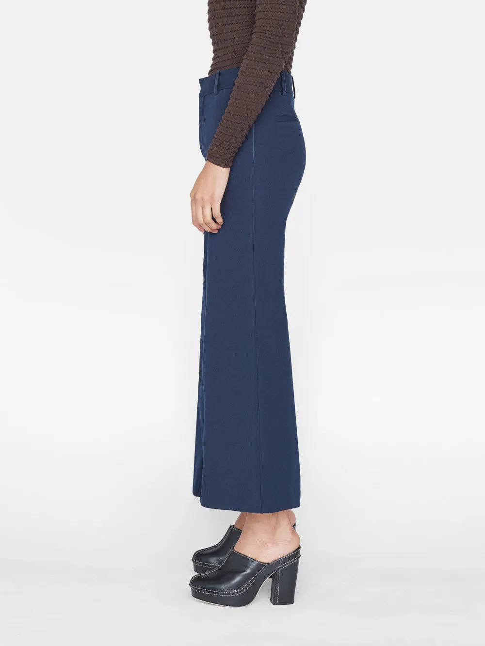 Le Crop Palazzo Trouser -- Navy sold by Frame Denim product image thumbnail 4