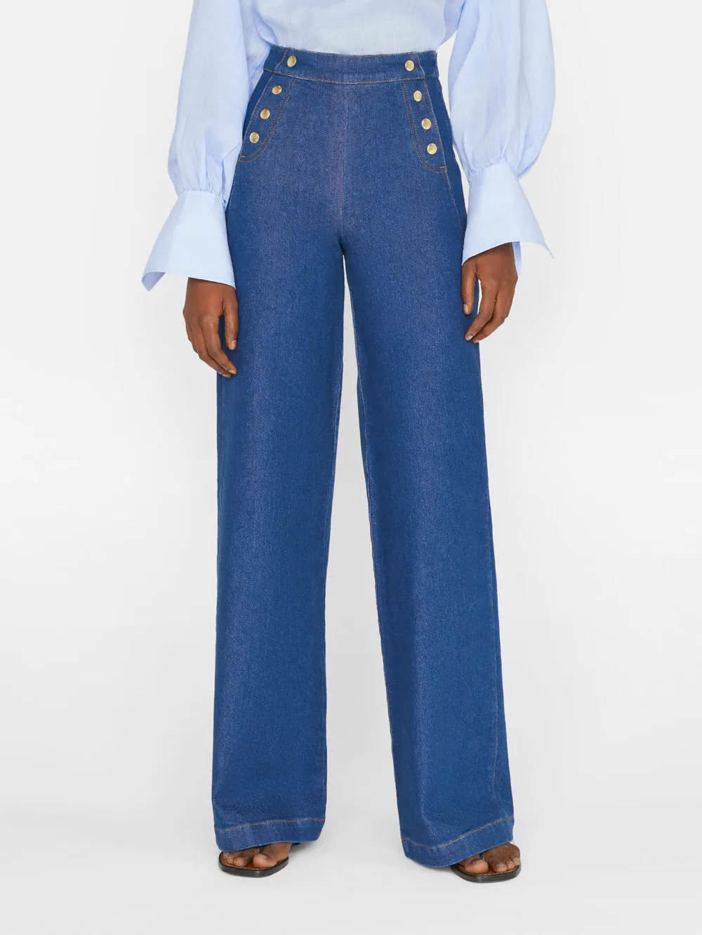 Sailor Snap Wide Leg -- Adele sold by Frame Denim product image thumbnail 2