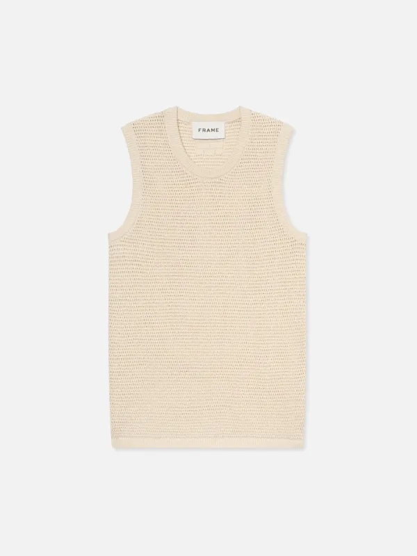 Sweater Tank -- Ecru sold by Frame Denim