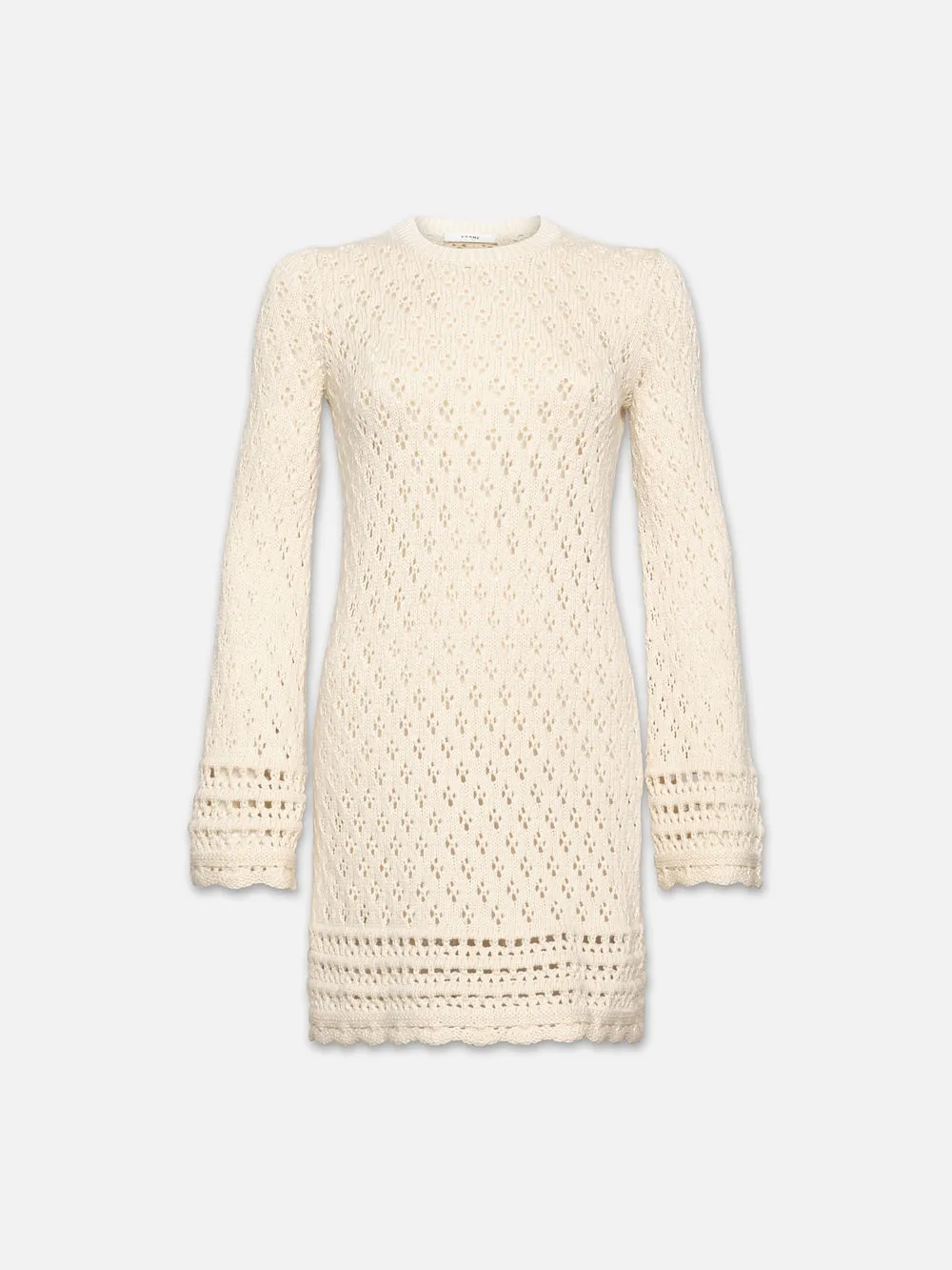 Crochet Shift Dress -- Ecru sold by Frame Denim