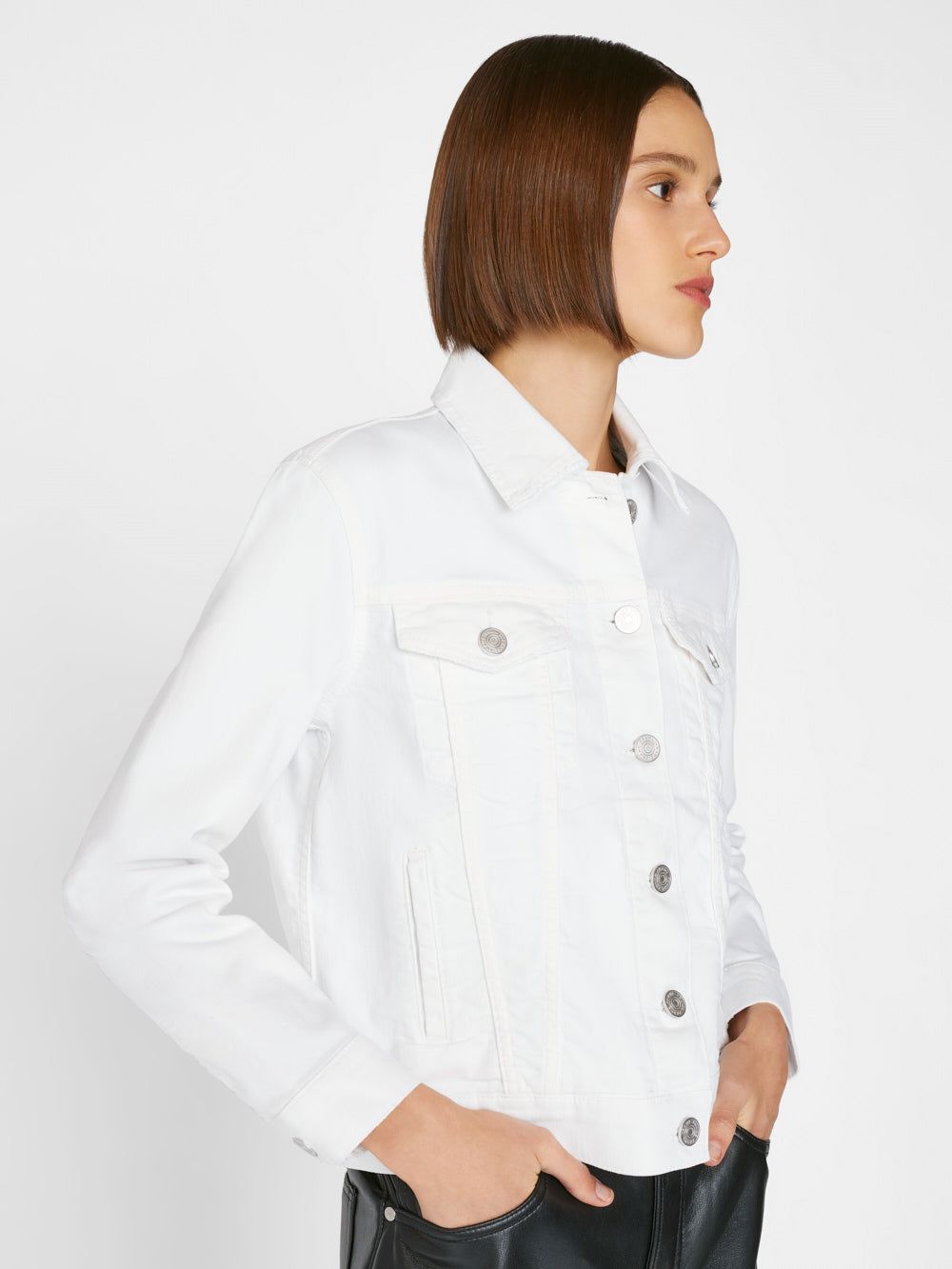Le Vintage Jacket -- Blanc sold by Frame Denim product image thumbnail 3