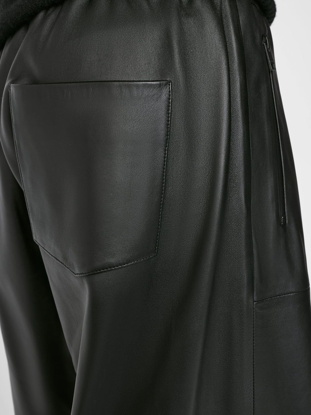 Bonded Leather Short -- Noir sold by Frame Denim product image thumbnail 4