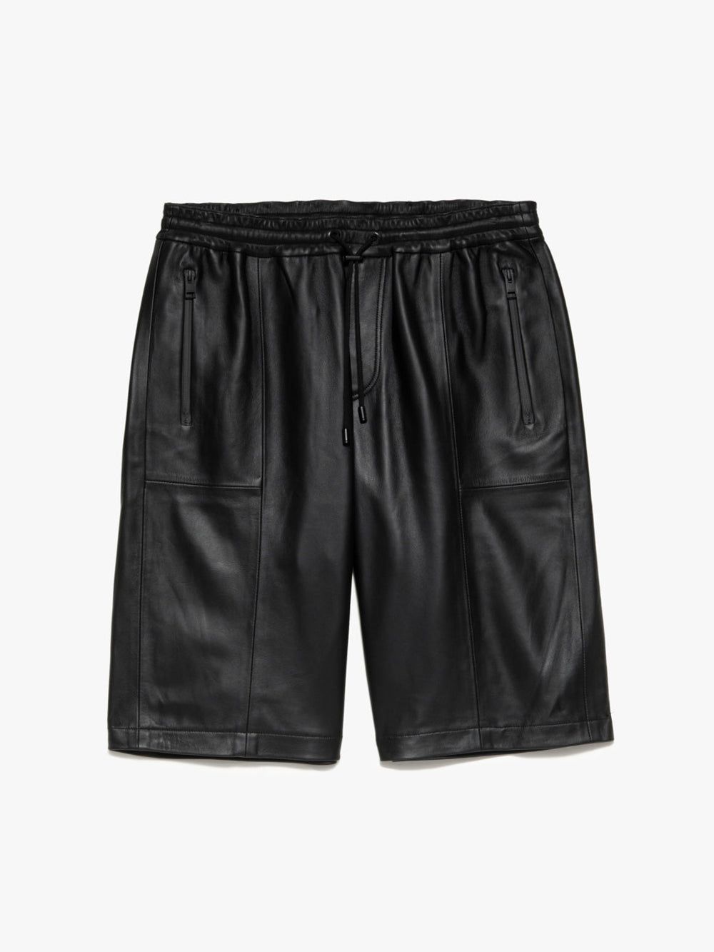 Bonded Leather Short -- Noir sold by Frame Denim