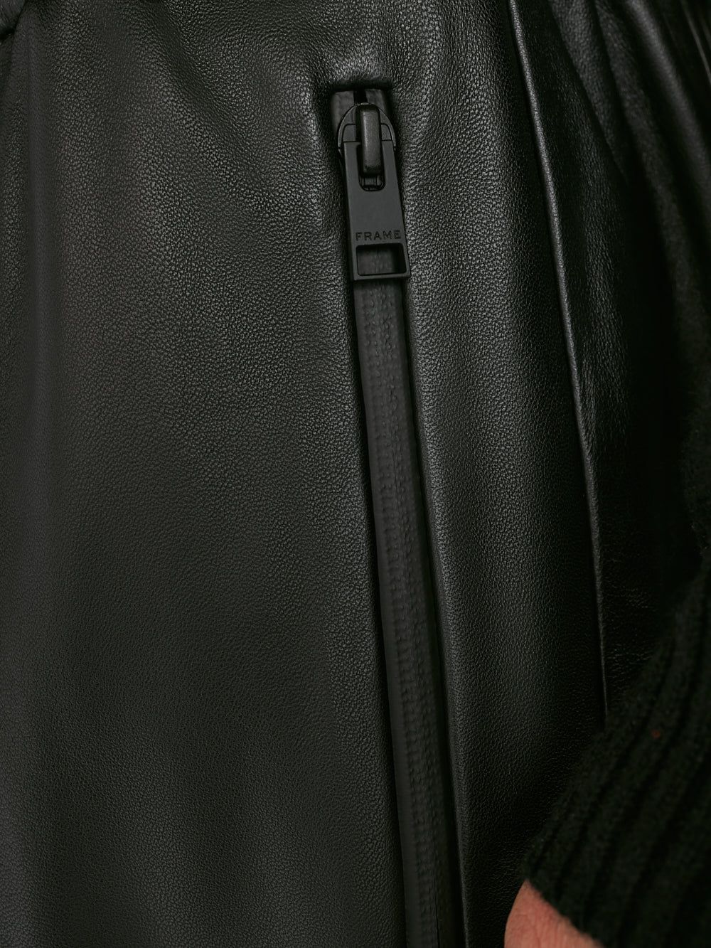 Bonded Leather Short -- Noir sold by Frame Denim product image thumbnail 6
