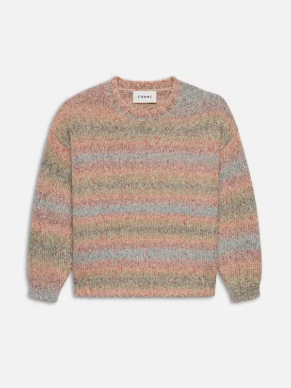 Brushed Tweed Sweater -- Soft Lavender Multi sold by Frame Denim