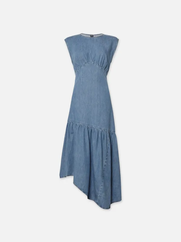 Gathered Tier Hem Dress -- Eugenia sold by Frame Denim