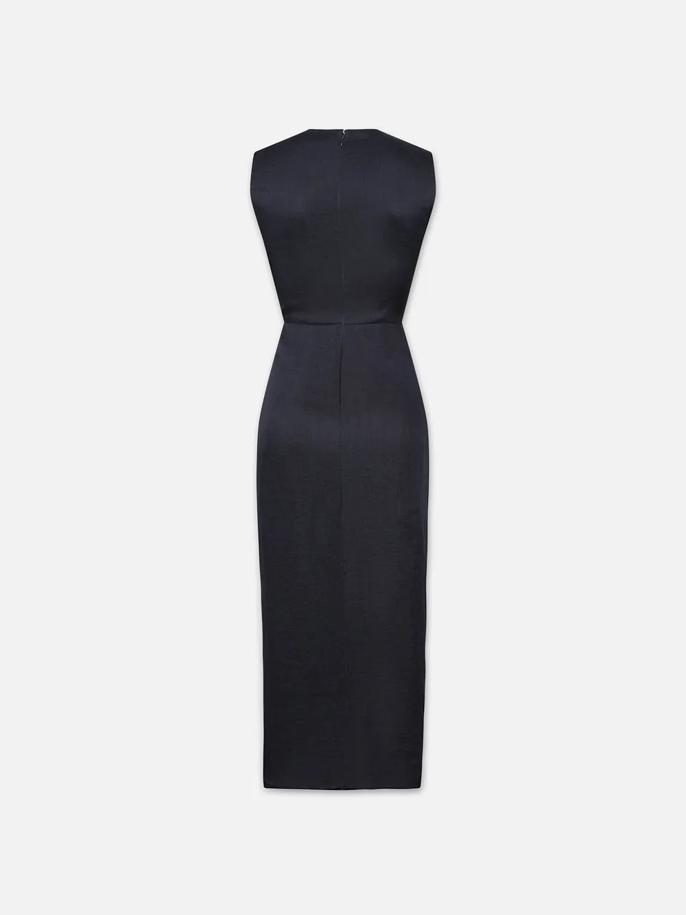 Sleeveless Ruched Front Tie Dress -- Navy sold by Frame Denim product image thumbnail 3
