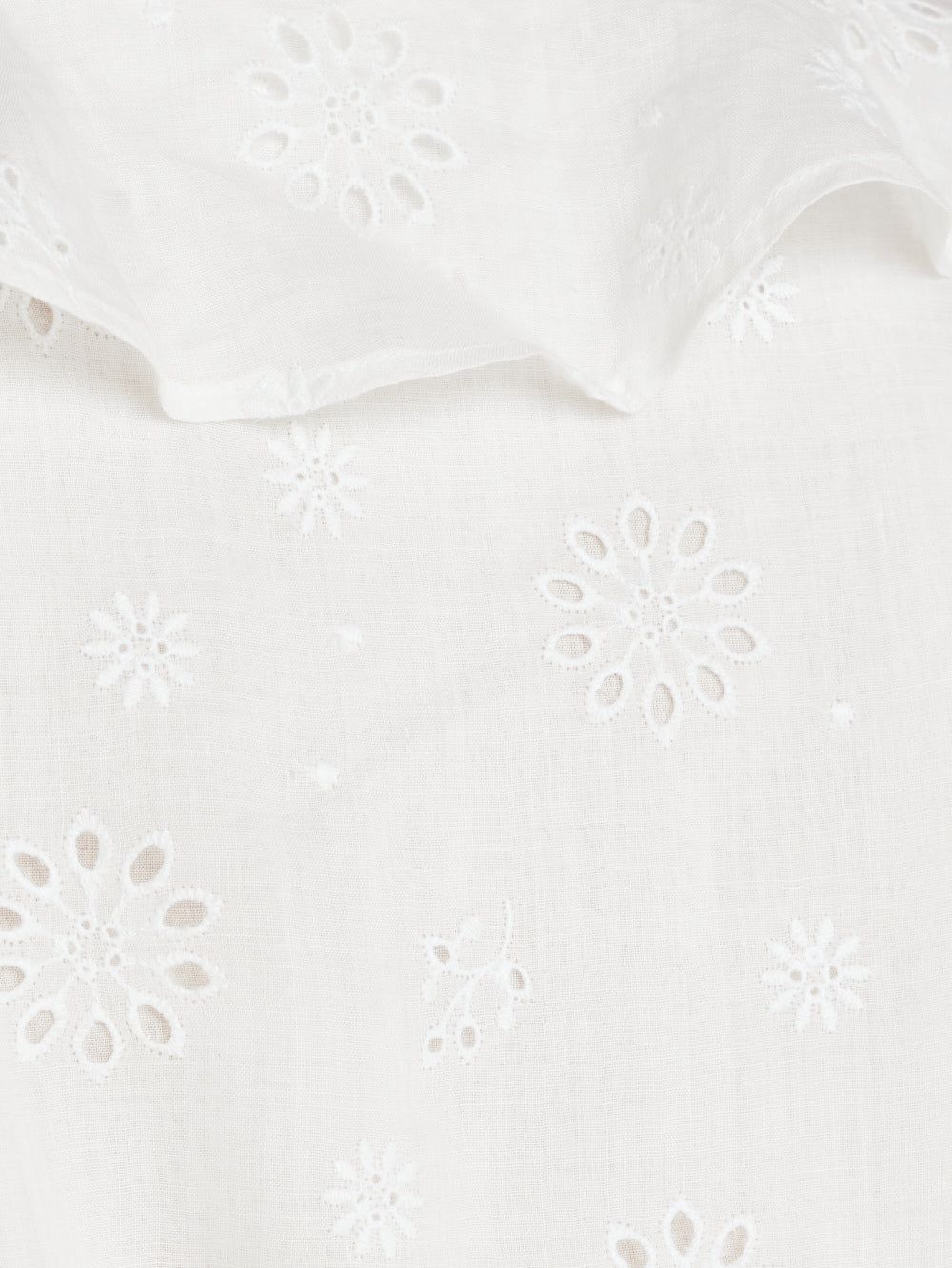 Ruffle Front Eyelet Top -- Blanc sold by Frame Denim product image thumbnail 5