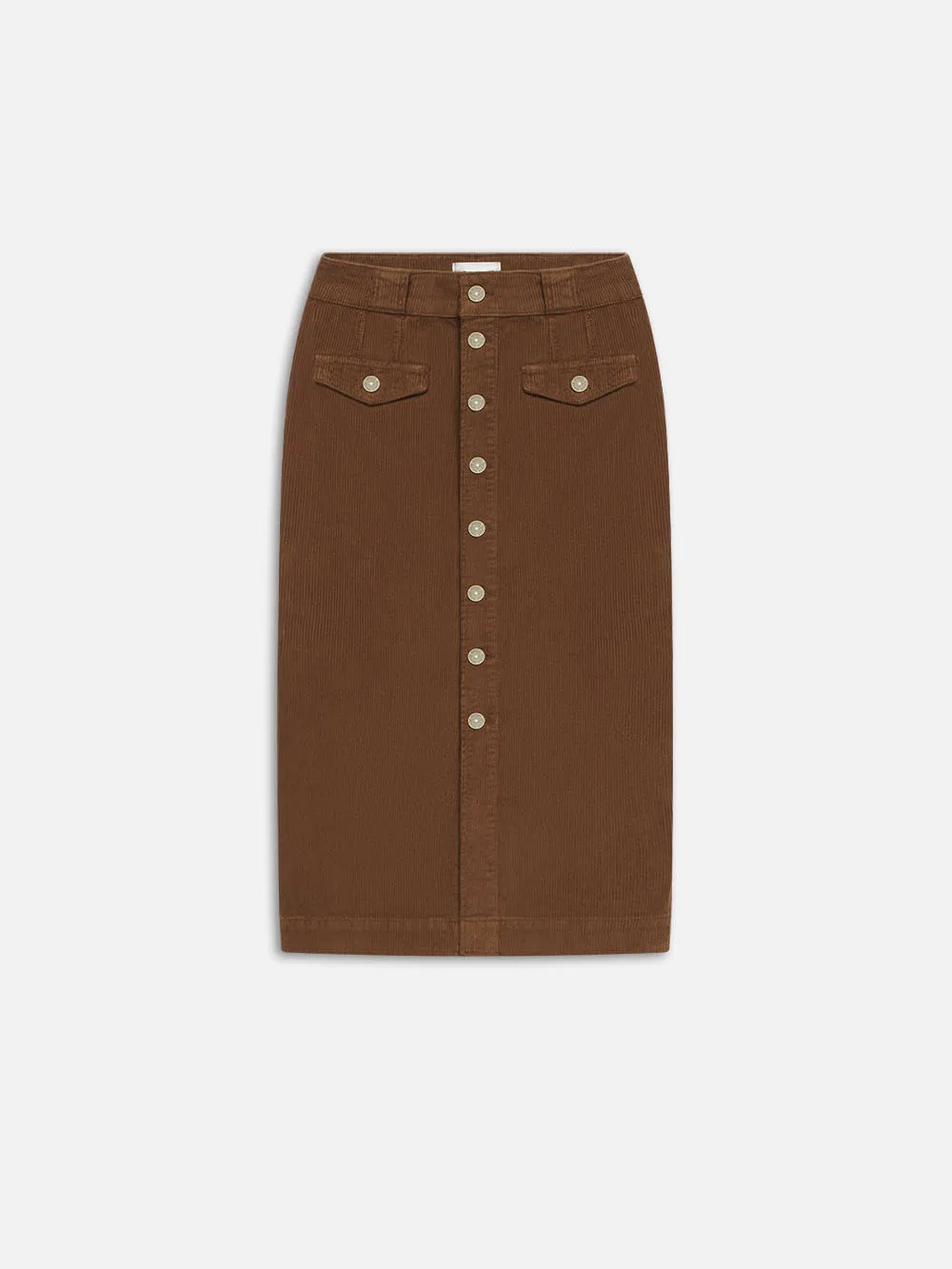 The Penelope Skirt -- Toast sold by Frame Denim