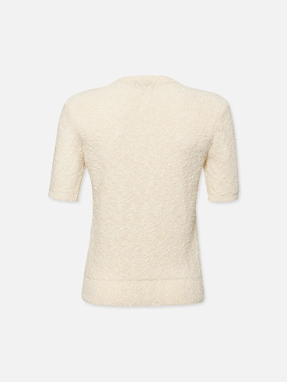 Patch Pocket Short Sleeve Sweater -- Cream sold by Frame Denim product image thumbnail 4