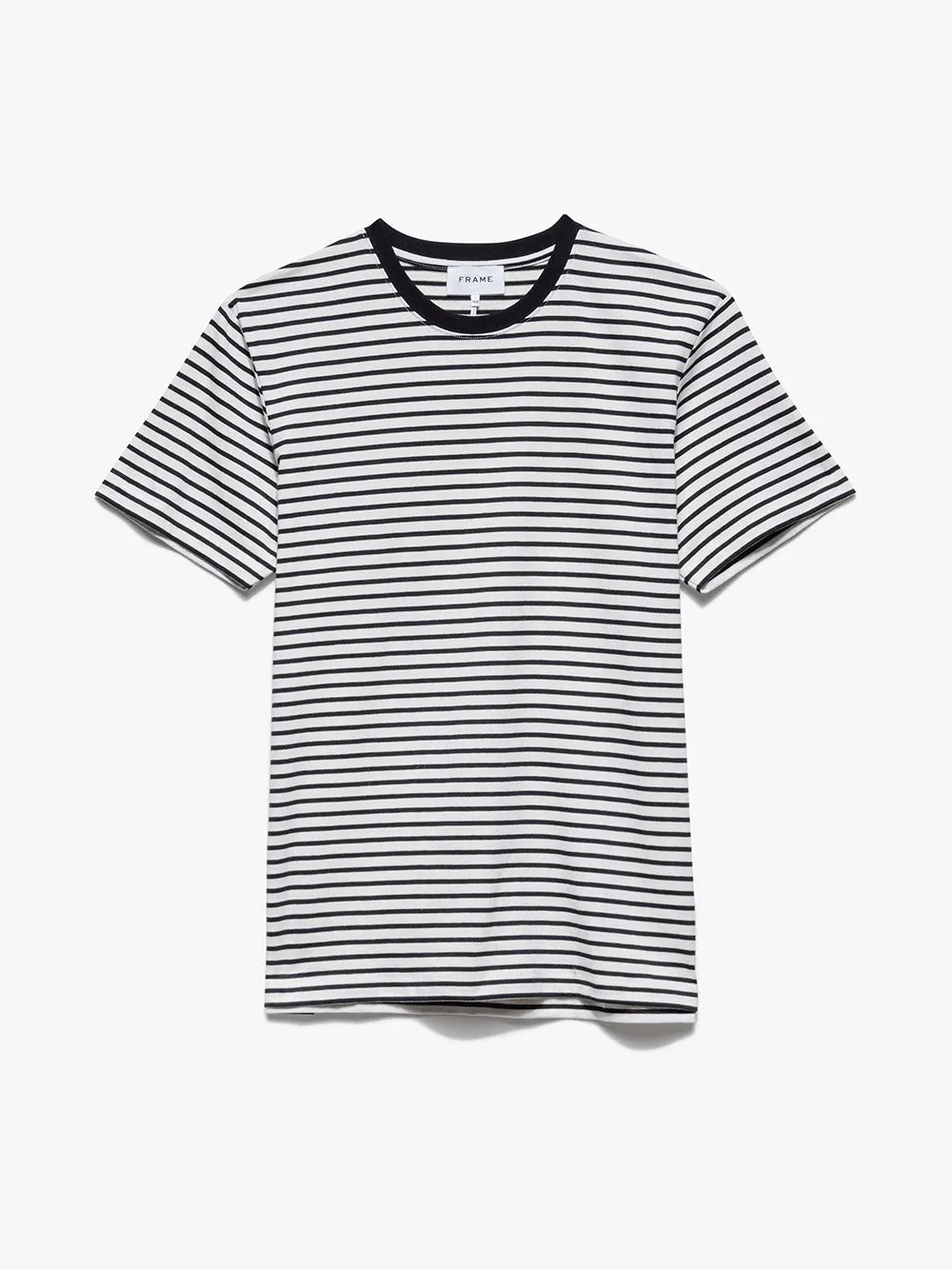 FRAME Stripe Tee -- Blanc/Noir sold by Frame Denim