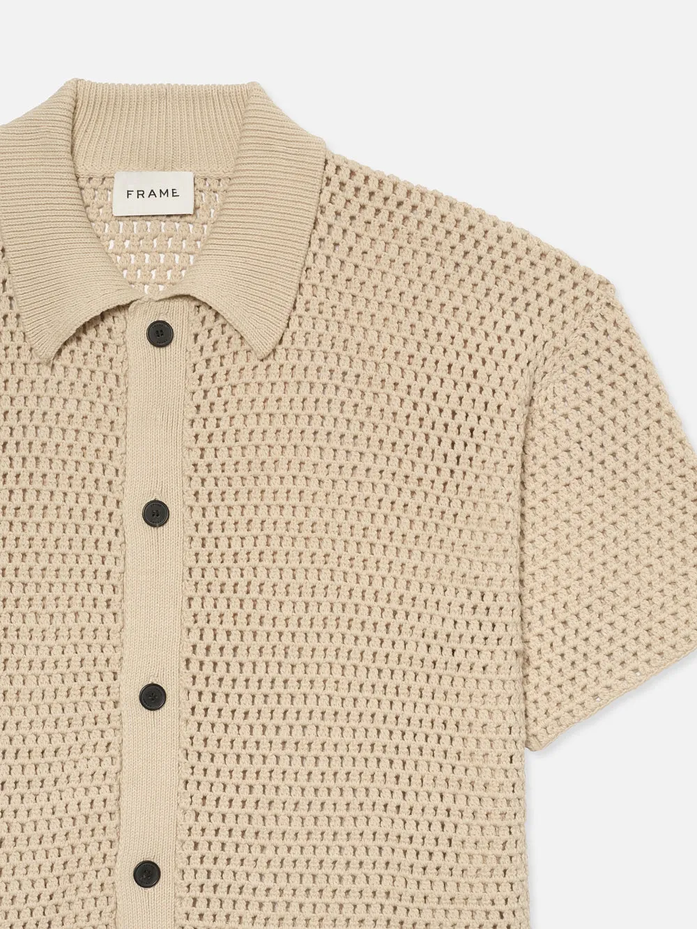 Open Weave Cardigan -- Ecru sold by Frame Denim product image thumbnail 3