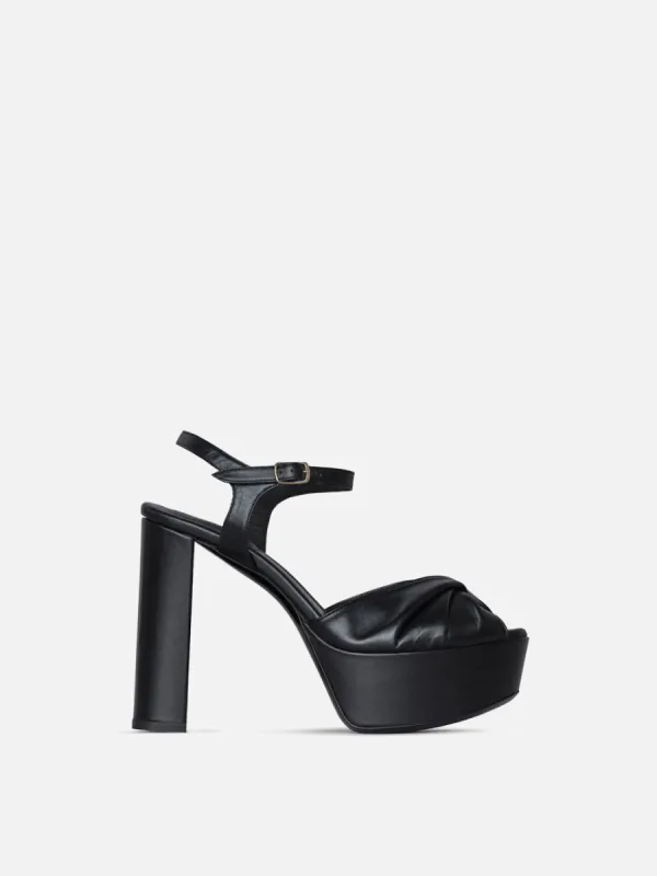 Camille Platform Heel -- Black sold by Frame Denim