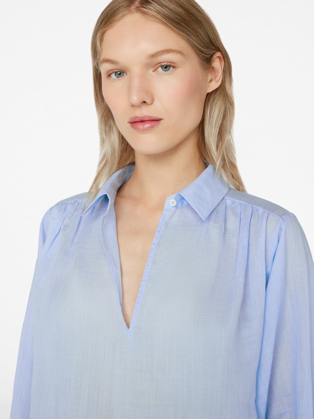 Keyhole Popover -- Oxford Blue sold by Frame Denim product image thumbnail 7