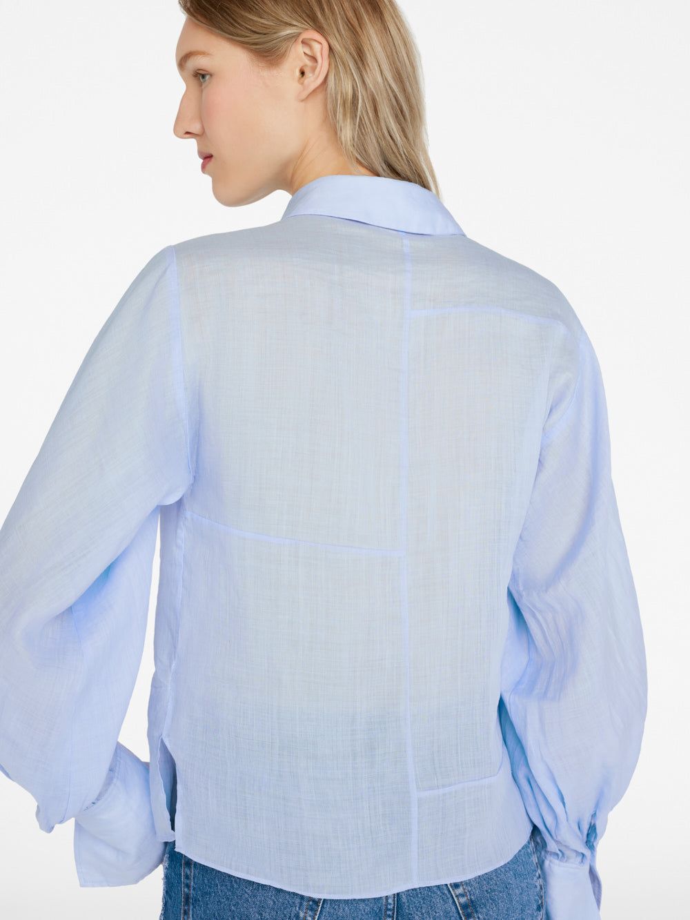 Keyhole Popover -- Oxford Blue sold by Frame Denim product image thumbnail 3