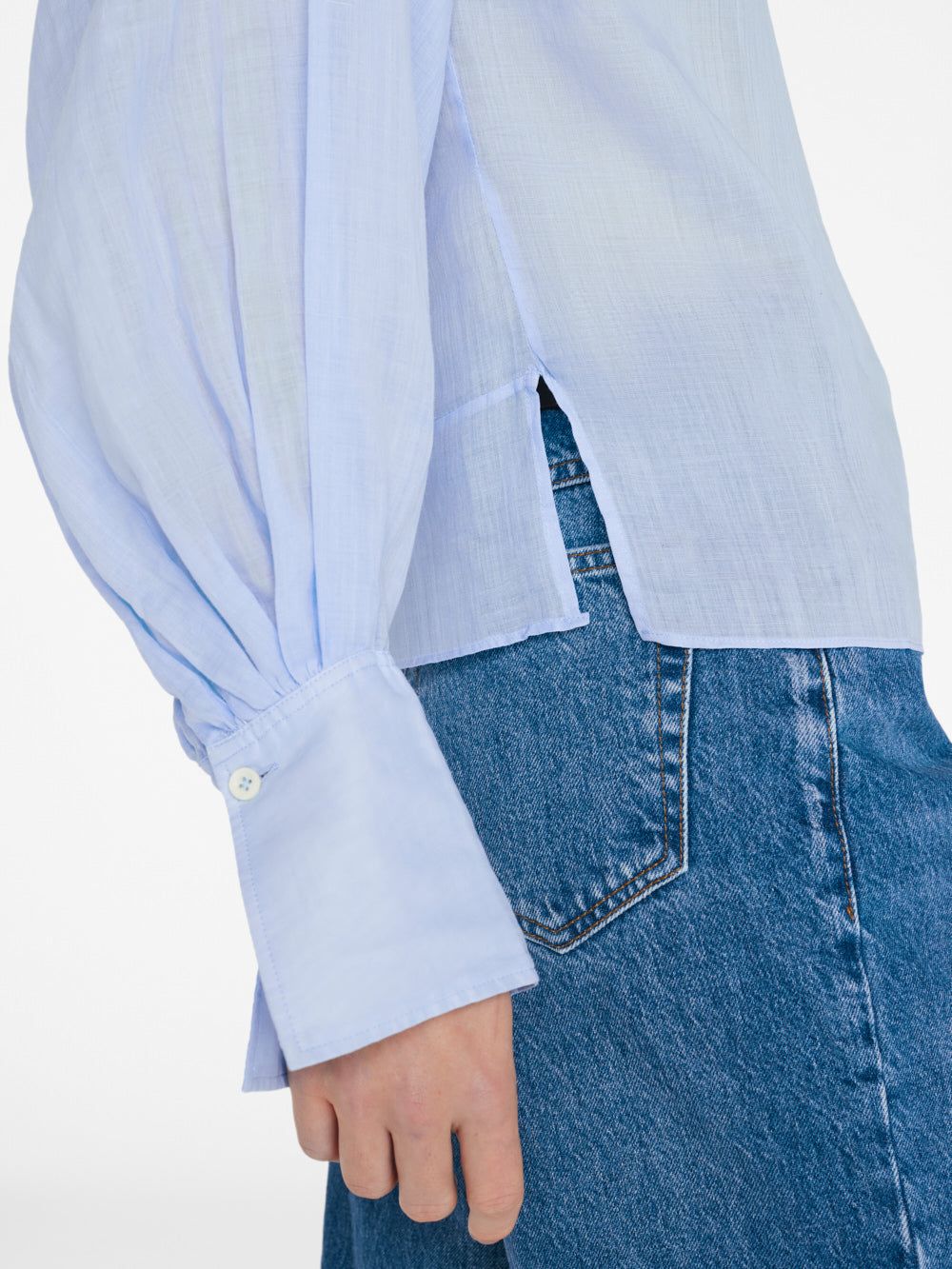 Keyhole Popover -- Oxford Blue sold by Frame Denim product image thumbnail 4
