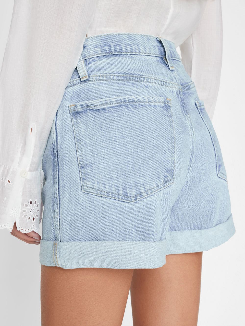 High Rise Cuffed Short -- Whistle sold by Frame Denim product image thumbnail 5