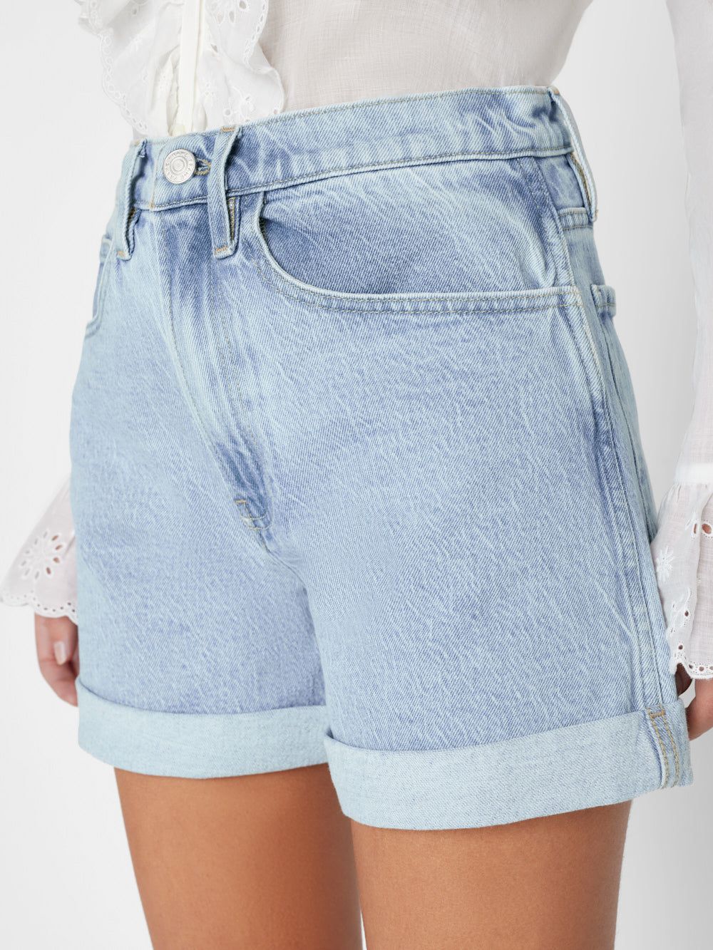 High Rise Cuffed Short -- Whistle sold by Frame Denim product image thumbnail 4