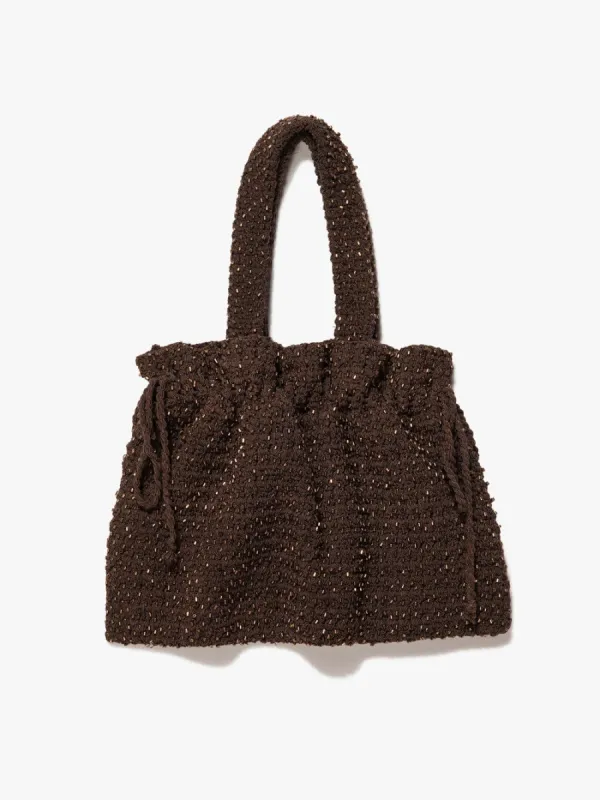 Beaded Crochet Bag -- Brown sold by Frame Denim