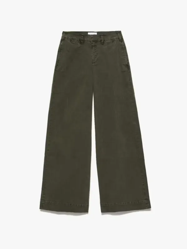 Wide Leg Tomboy Trouser -- Washed Fatigue sold by Frame Denim